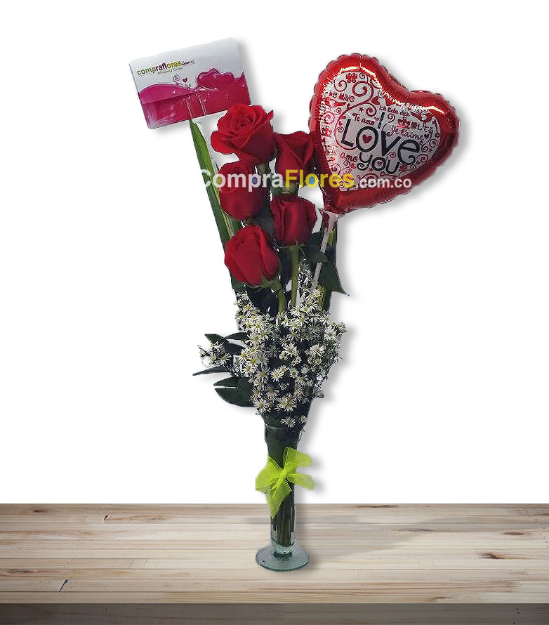 solitario de rosas amor