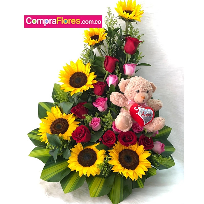 Ramo y Oso de peluche