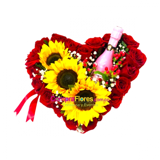 Corazon floral  encantado