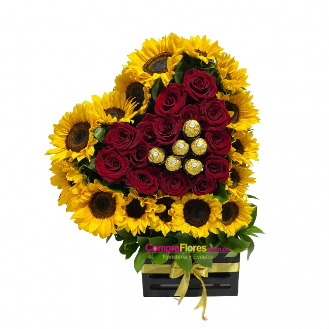 Corazon de Rosas mediano