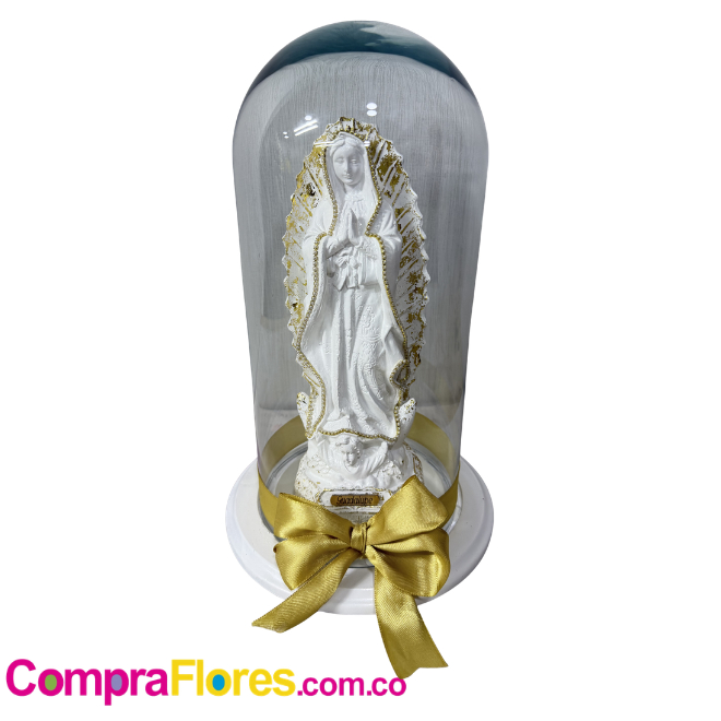 Virgen de Guadalupe Minimalista en Cúpula de Cristal