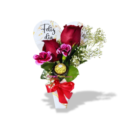 Solitario de Rosas corazon